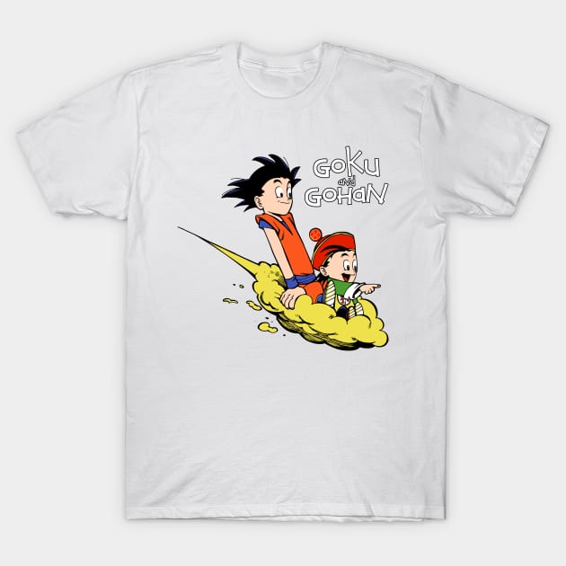 Goku and Gohan T-Shirt by ES427